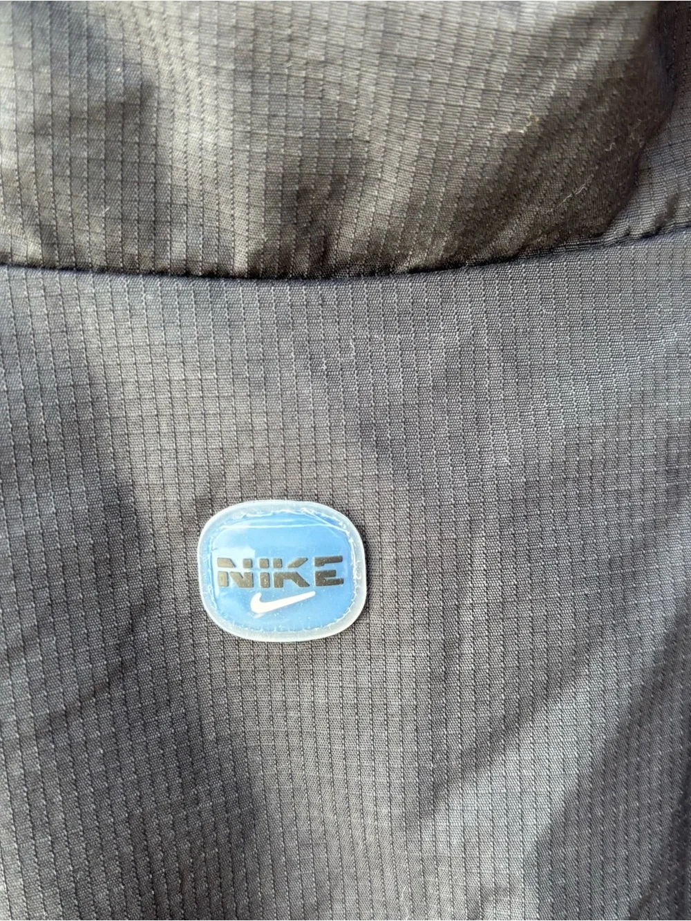 Vintage Nike Blue Black Windbreaker Unisex XL Jacket Embroidered